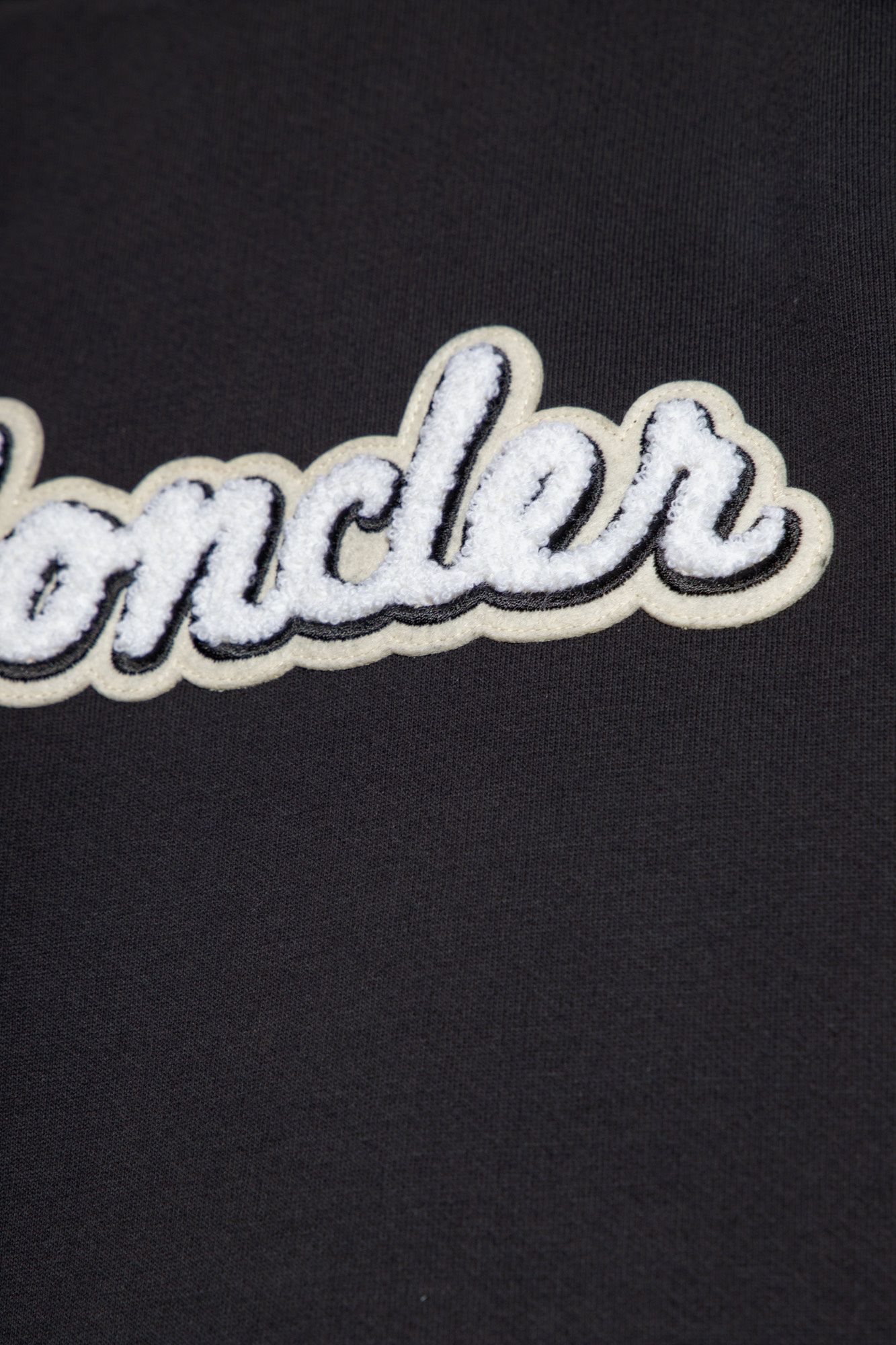 Moncler Cotton Crew-neck Sweatshirt In Black
