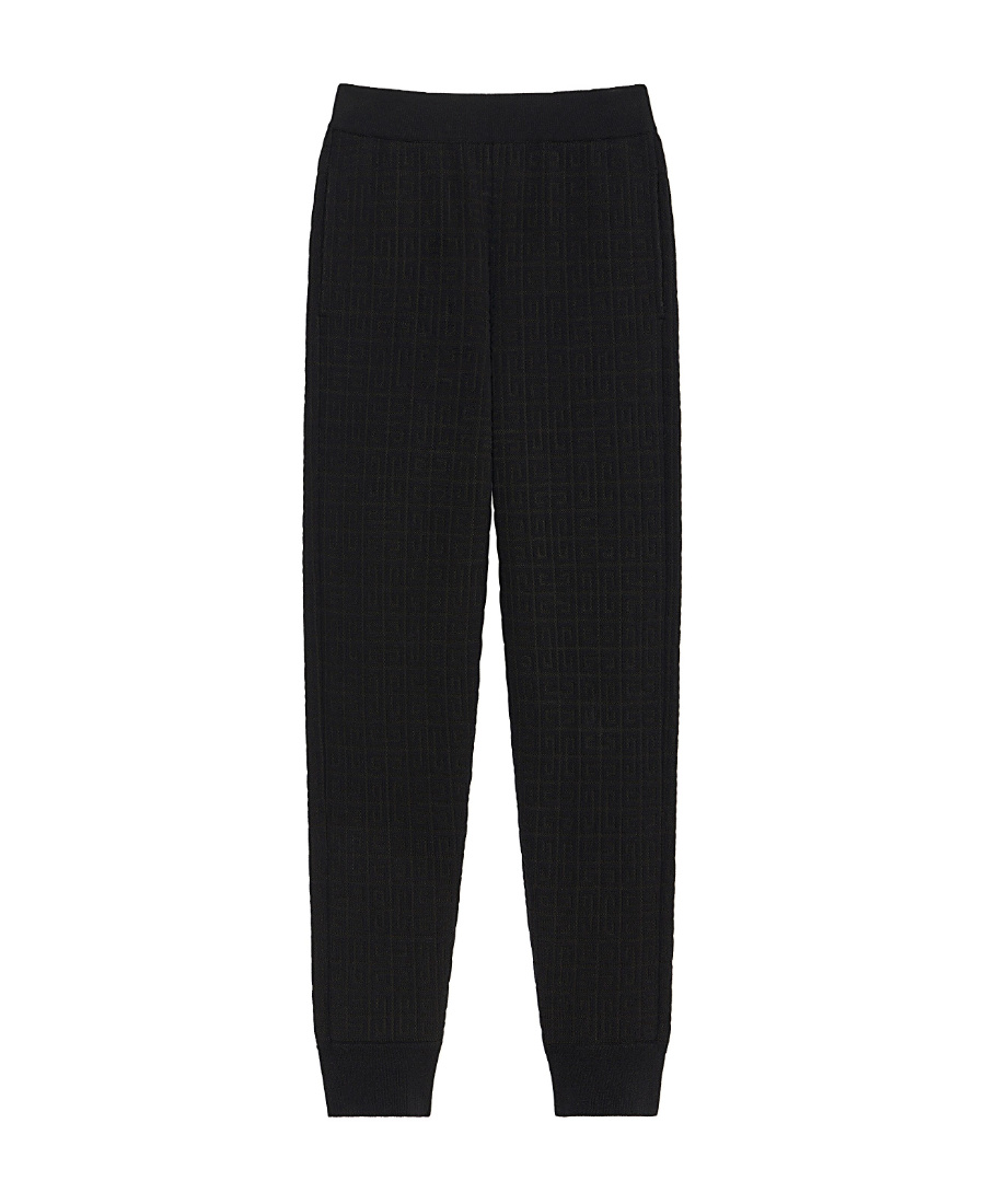 Givenchy 4g Jacquard Jogger Pants In Black