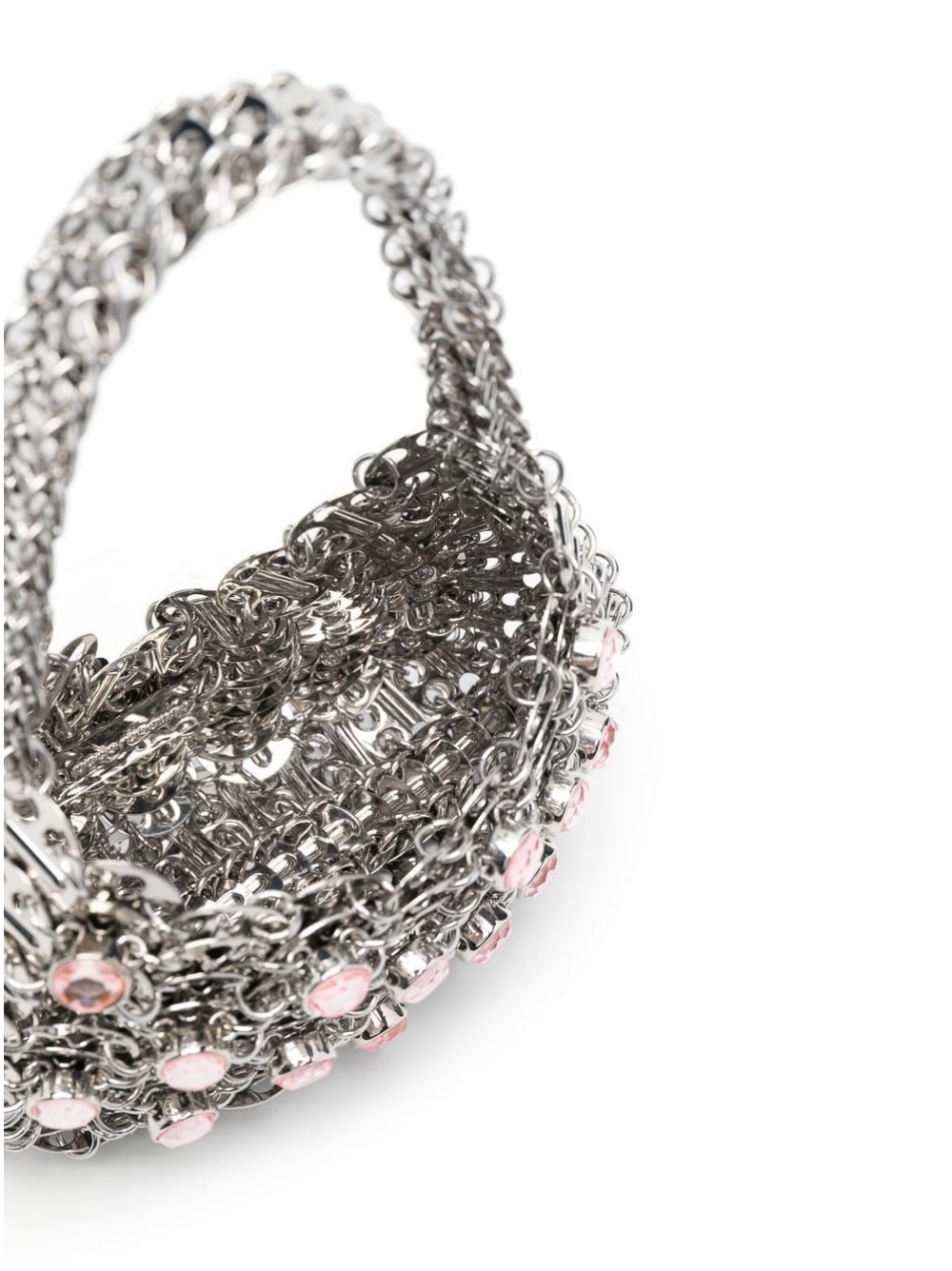 Rabanne Small 1969 Moon Shoulder Bag In Gray