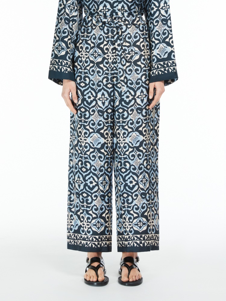 Max Mara Pattern Printed Casual Pants In Multicolor
