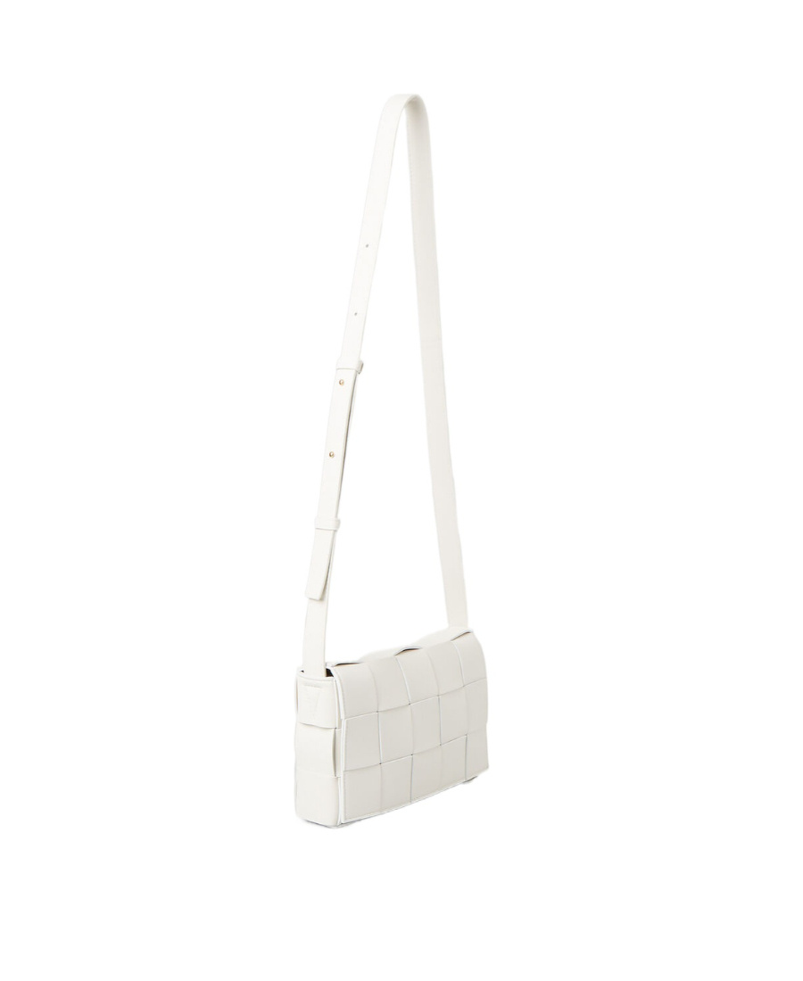 Bottega Veneta Cassette Shoulder Bag In White