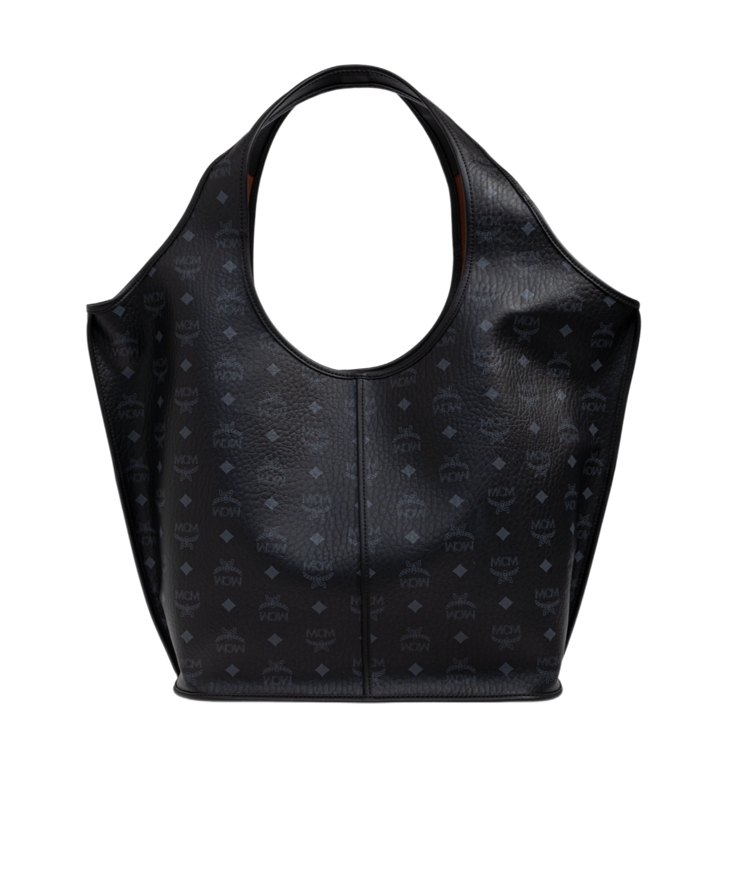 Mcm Aren Mama Visetos-pattern Tote Bag In Black