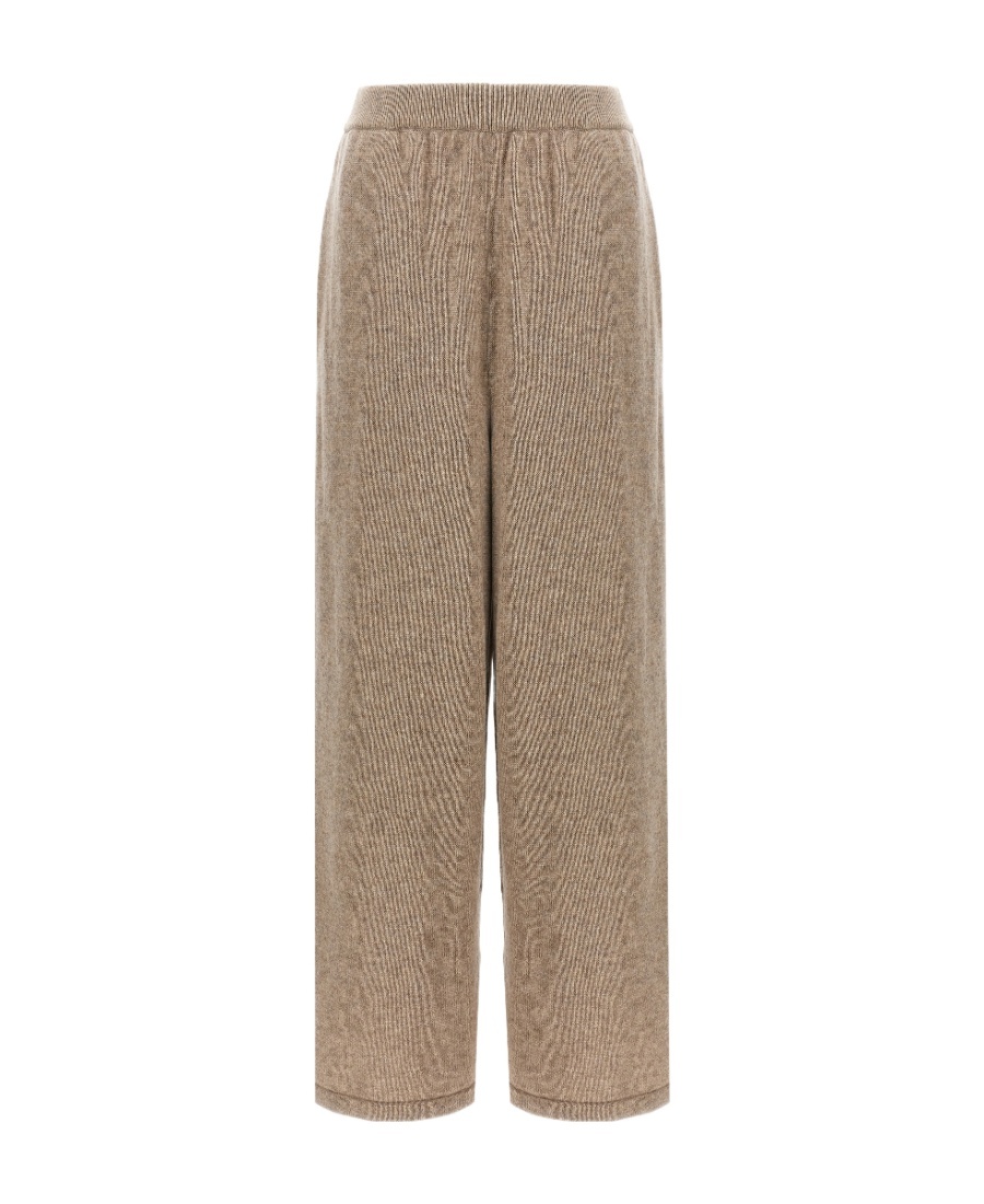 The Row Elastic Casual Trousers In Brown