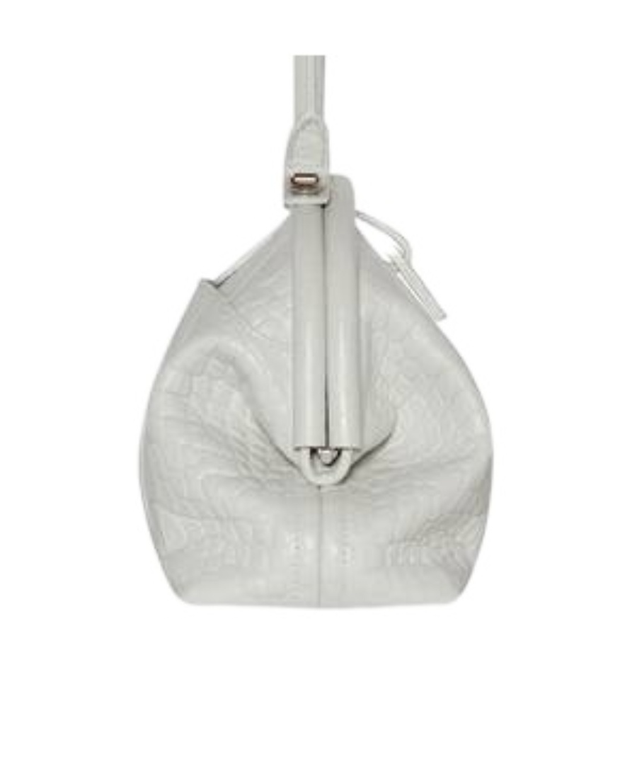 Balenciaga Frame S Tote Bag In White