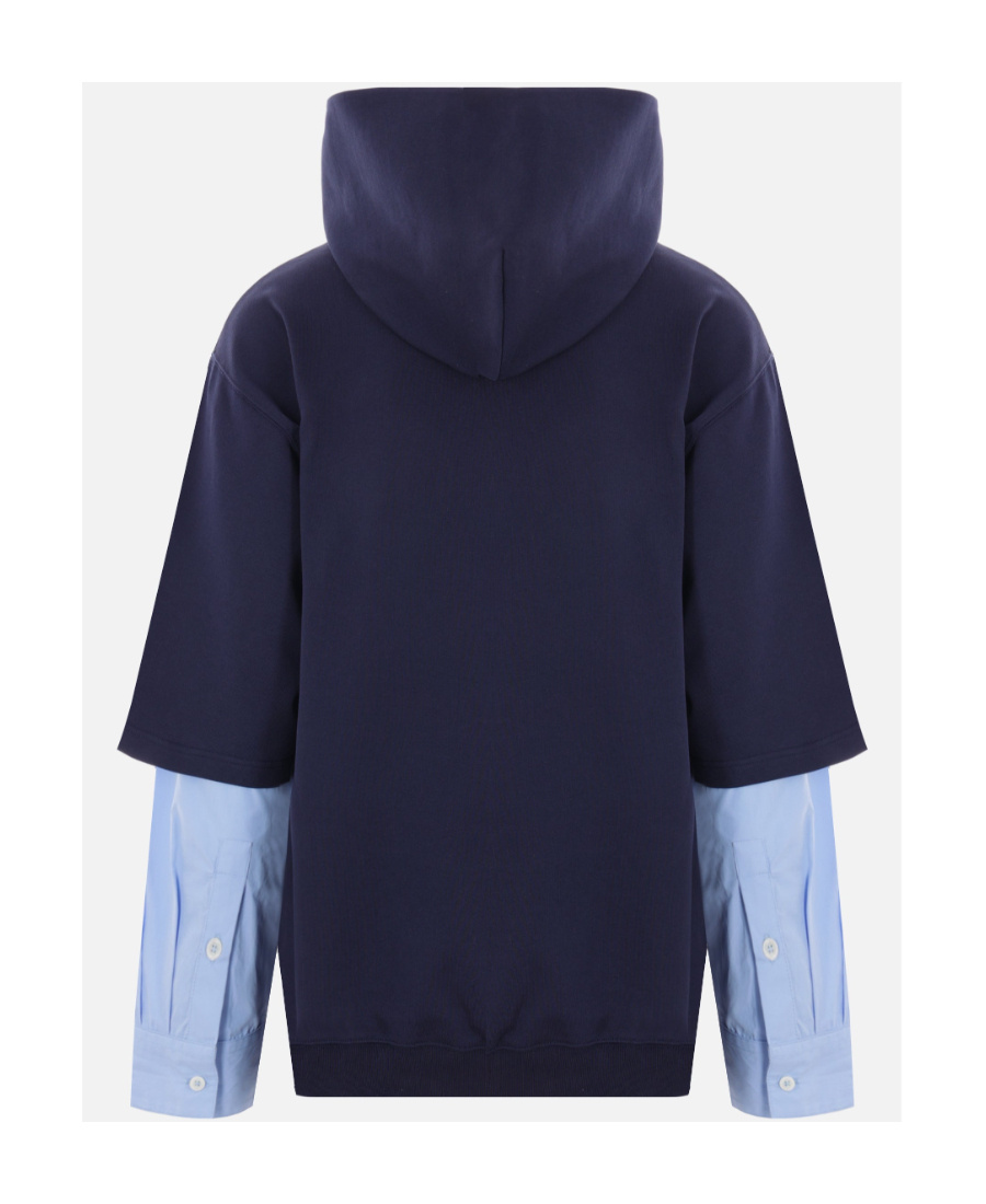 Marni Layered-design Hoodie In Black