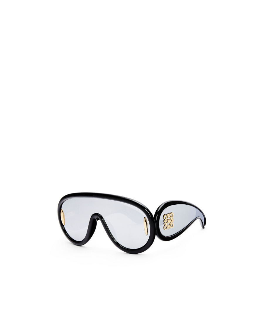Shop Loewe Wave Mask Sunglasses