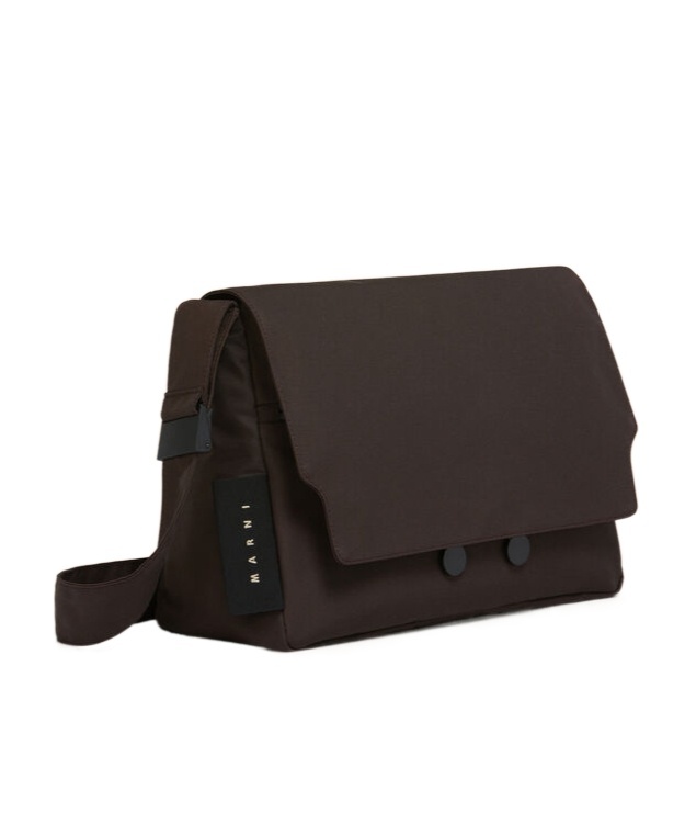 Marni Brown Cityscape Crossbody Bag In Brown