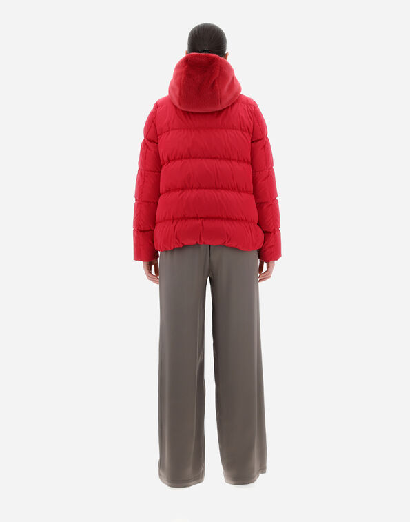 Herno Hooded Padded Jacket In Red