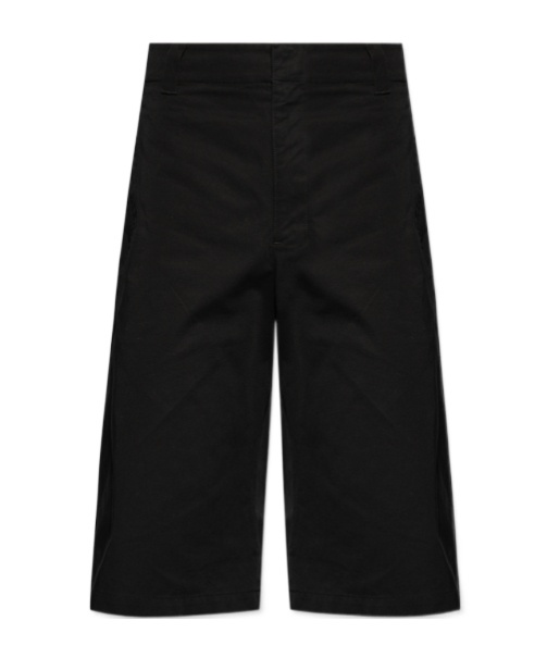 Lemaire Twill-weave Bermuda Shorts In Black