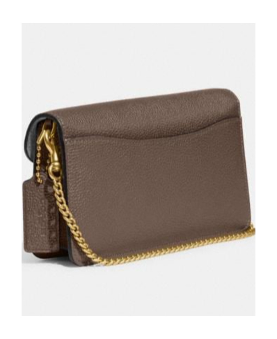 Coach Logo Plaque Crossbody Bag In Brown
