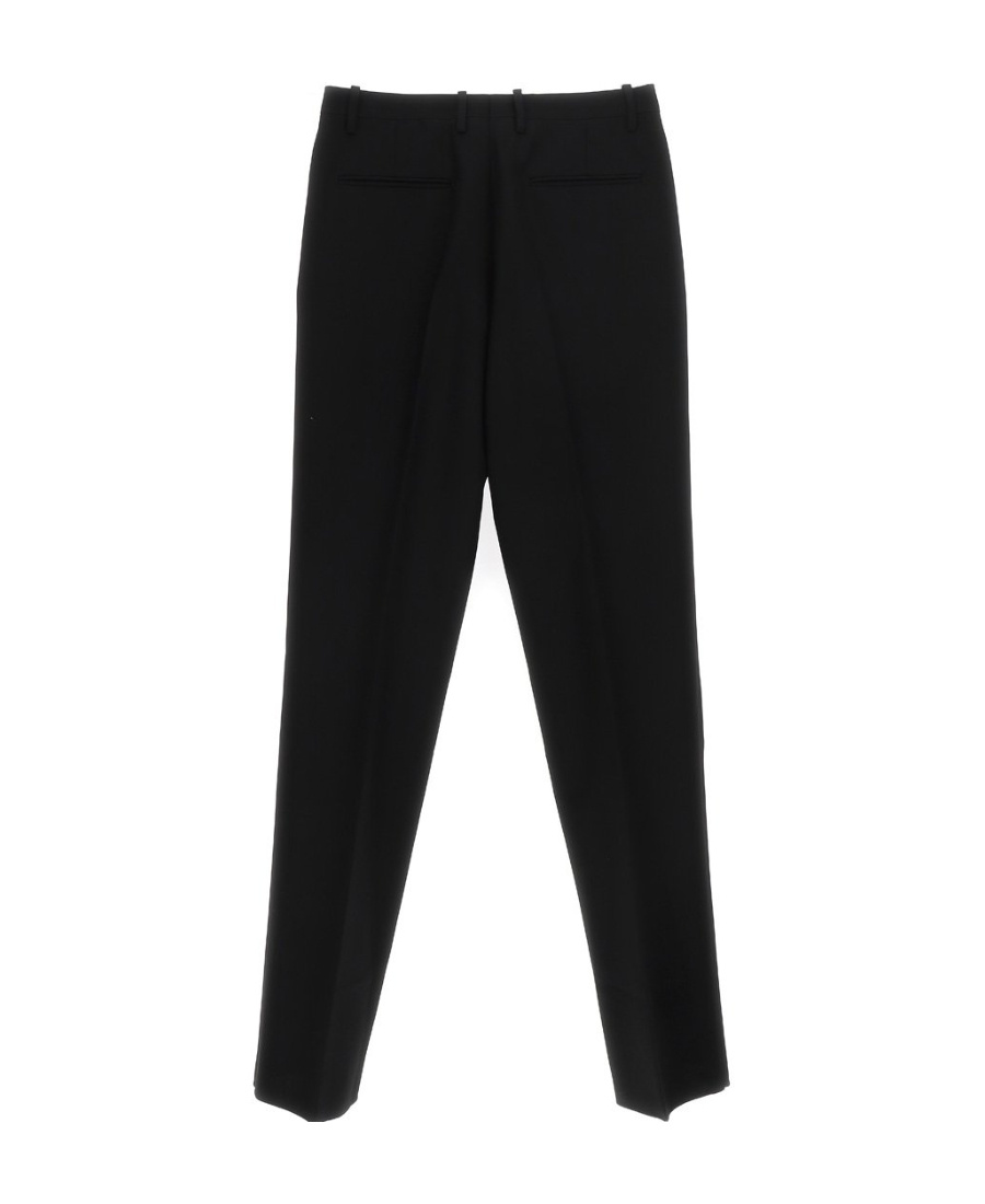 Off-white Diag Stripe Straight-leg Trousers In Black