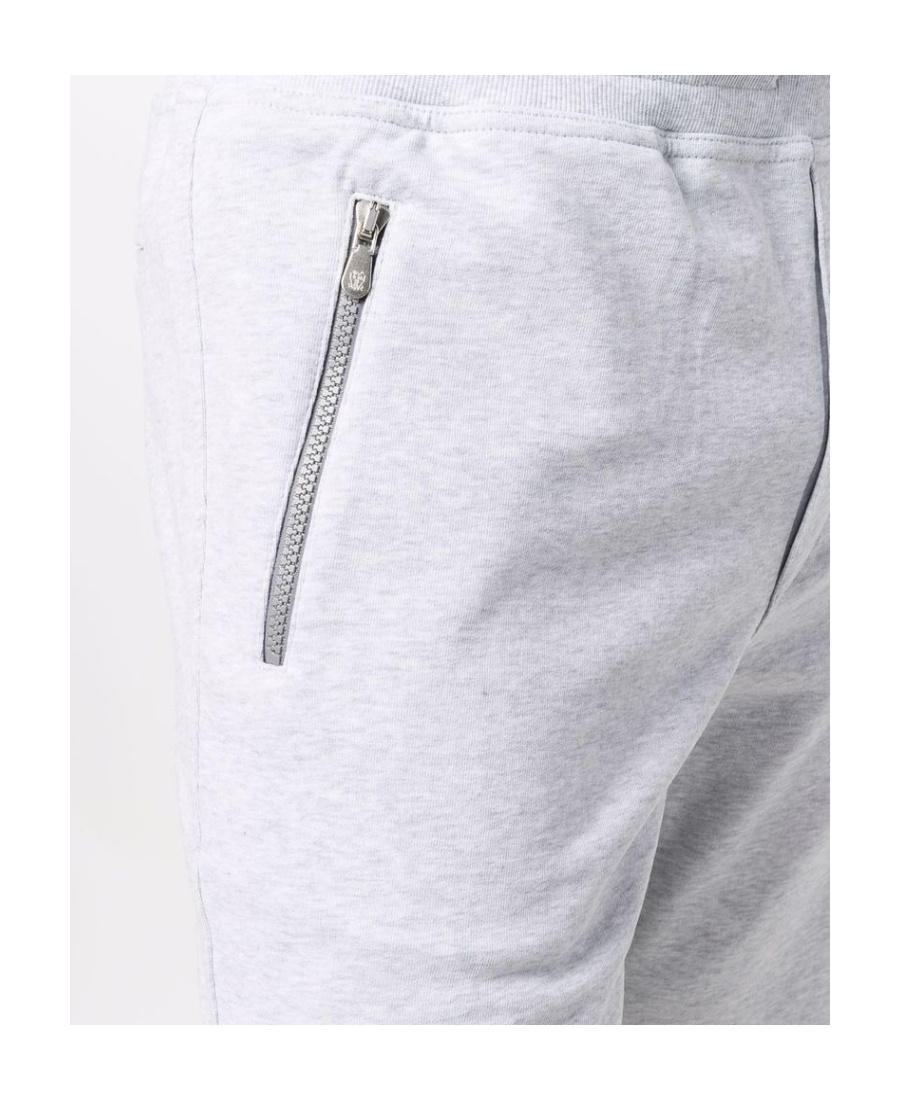 Brunello Cucinelli Bermuda Shorts In Cotton Blend Jersey Texture In White
