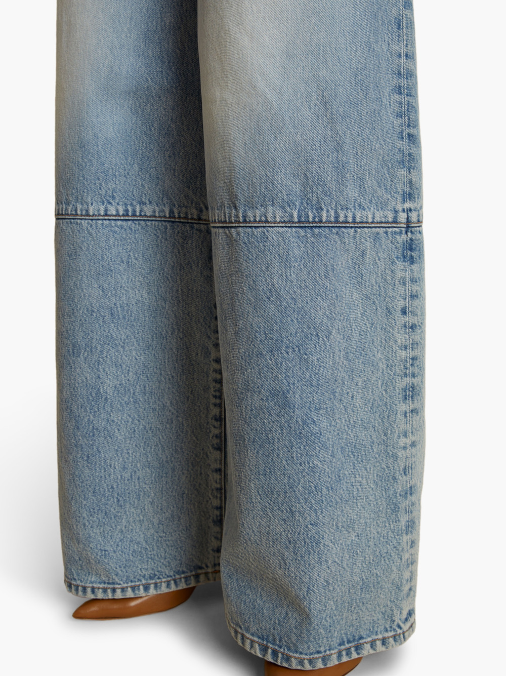 Shop Khaite Isla High-rise Wide-leg Jeans In Blue