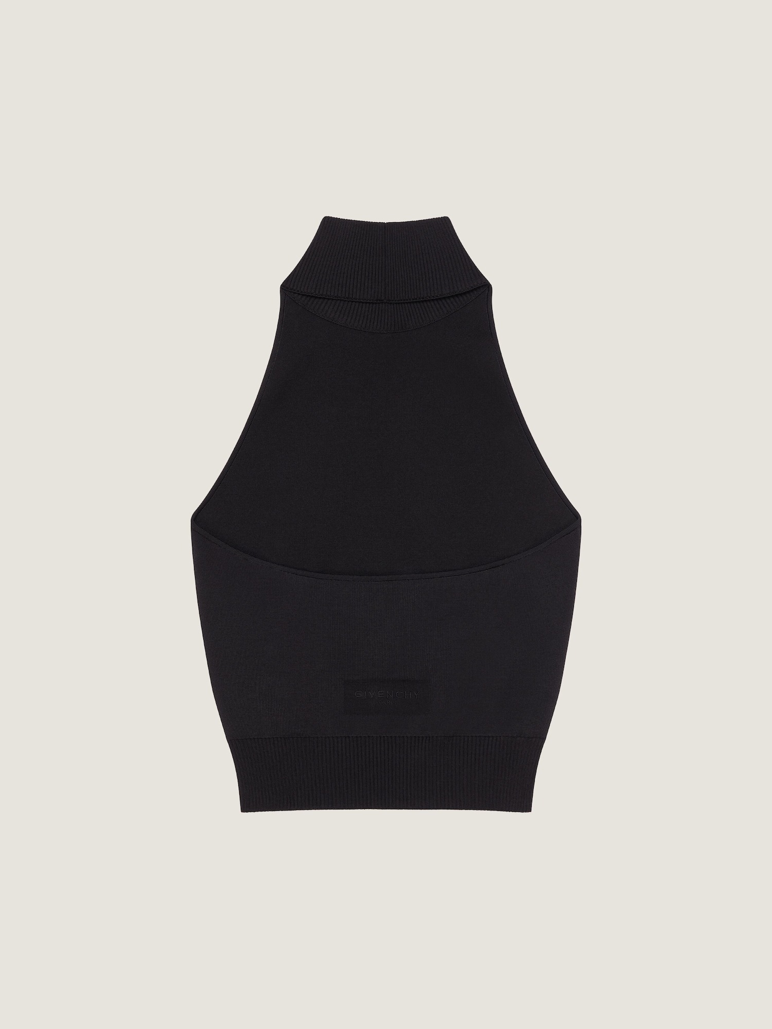 Givenchy Halterneck Open-back Jersey Top In Black