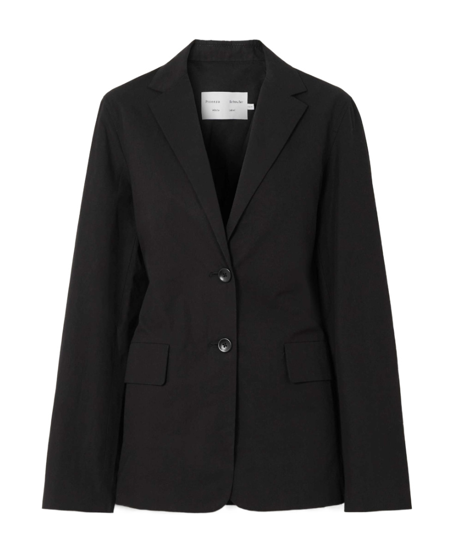 Proenza Schouler Suit Jacket With Belt In Black