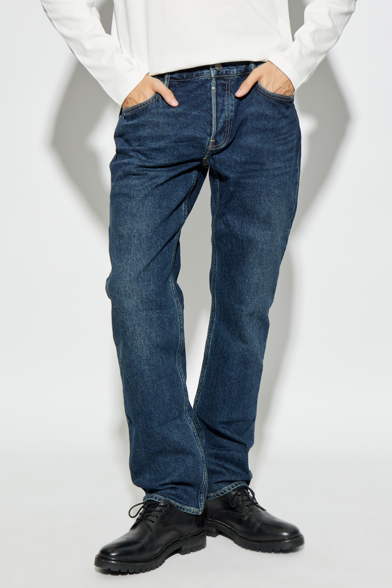 Allsaints Sid Skinny Fit Denim Jeans In Indigo Blue