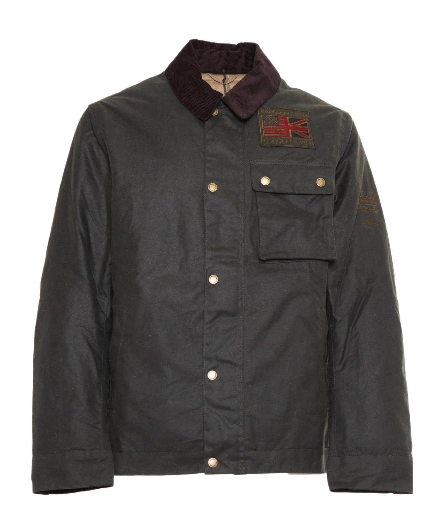 Barbour Long-sleeved Casual Jacket In Black