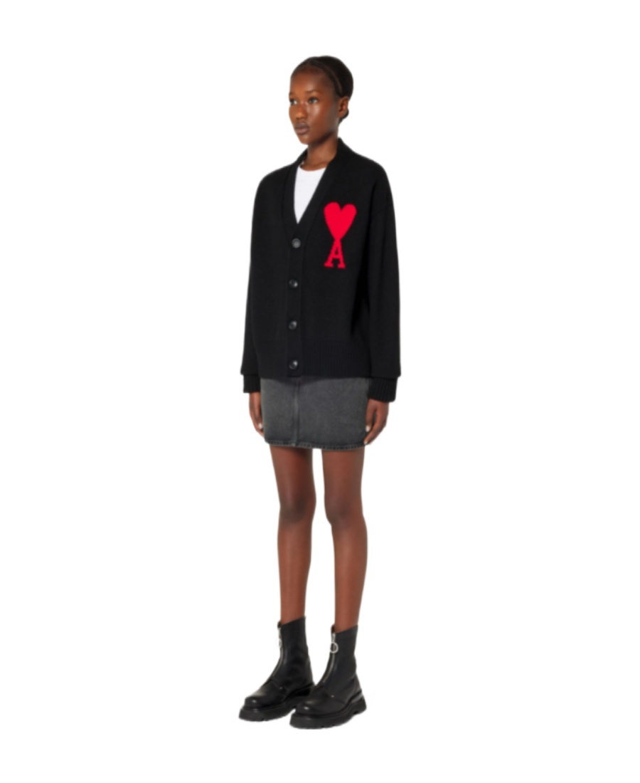 Ami Alexandre Mattiussi Ami Paris Sweaters In Black