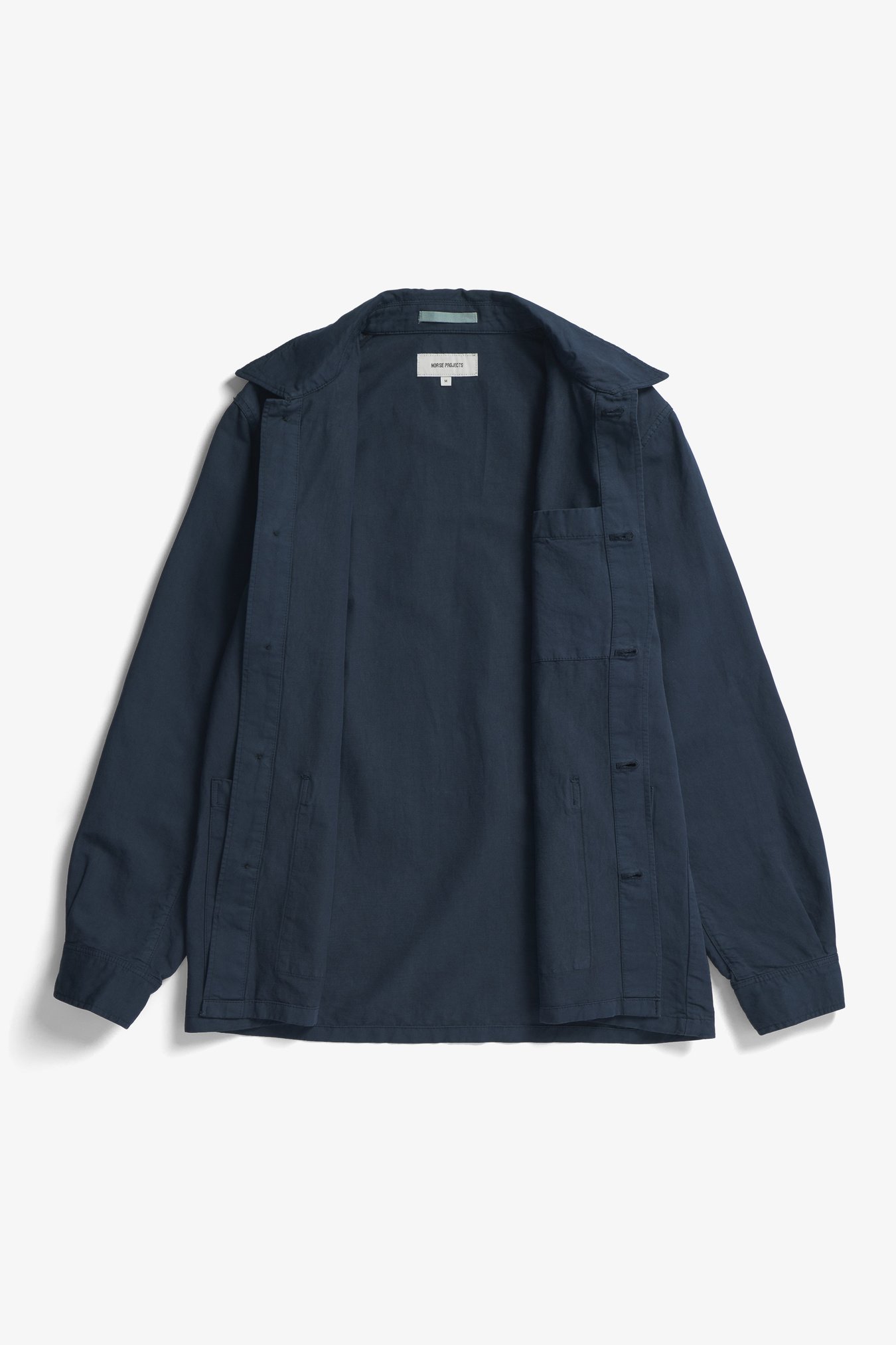 Norse Projects Long-sleeved Casual Jacket In Blue