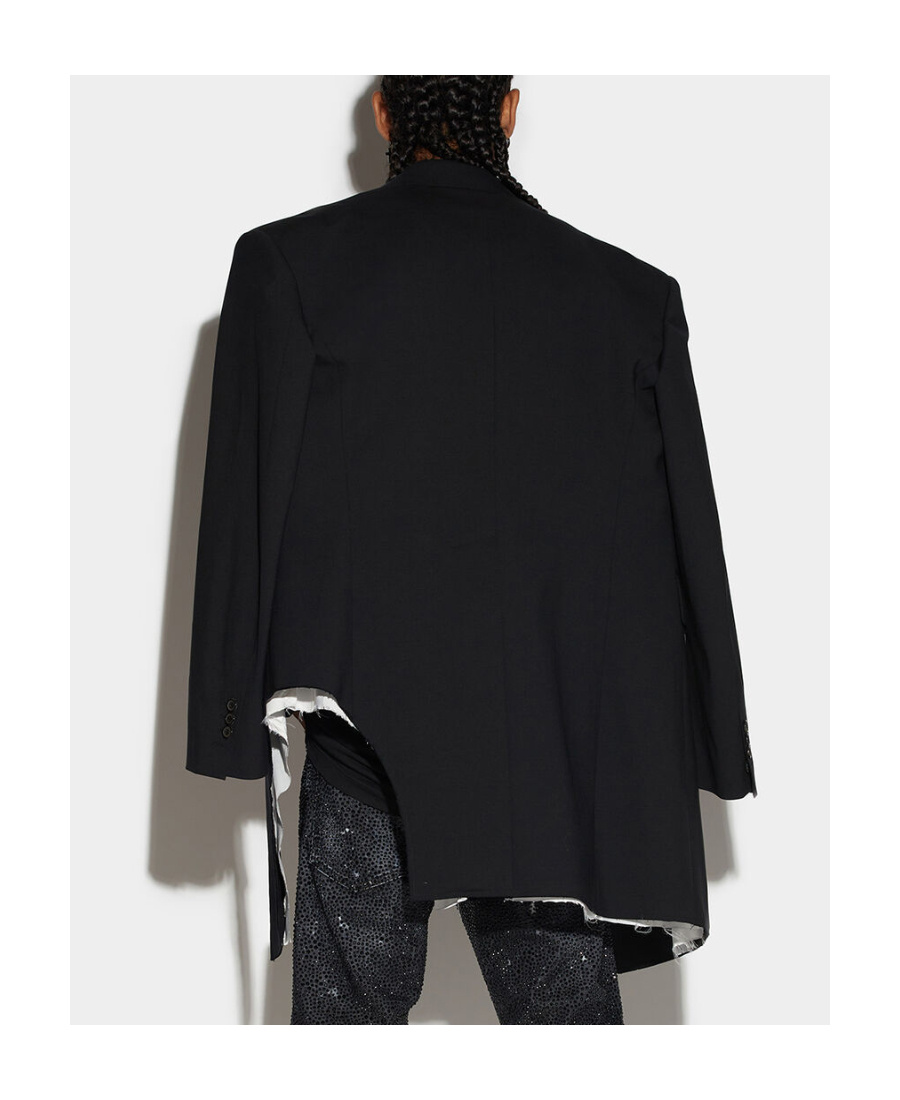 Shop Dsquared2 Double-breasted Blazer In Black