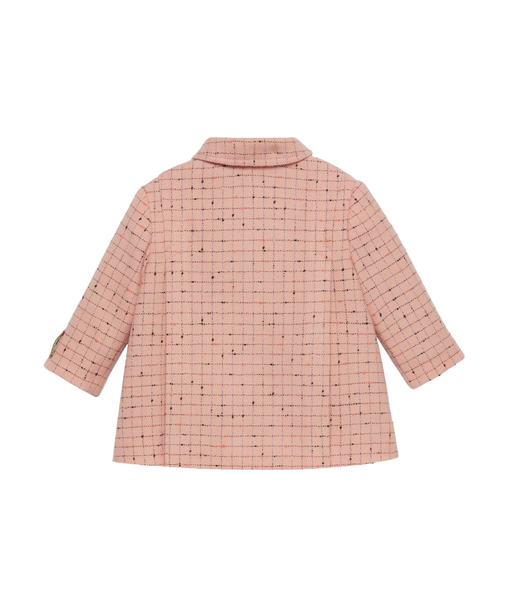 Gucci Double-breasted Checked Coat In Nude