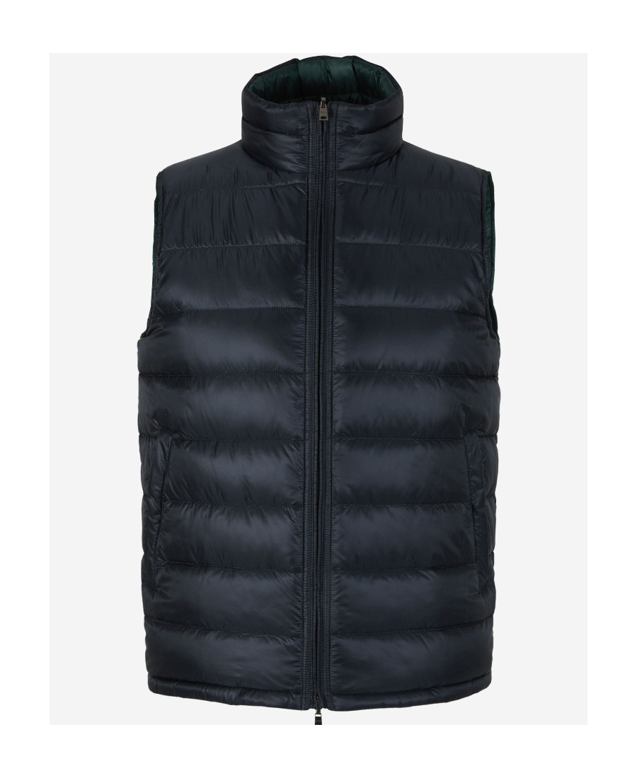 Herno Reversible Quilted Gilet In Green