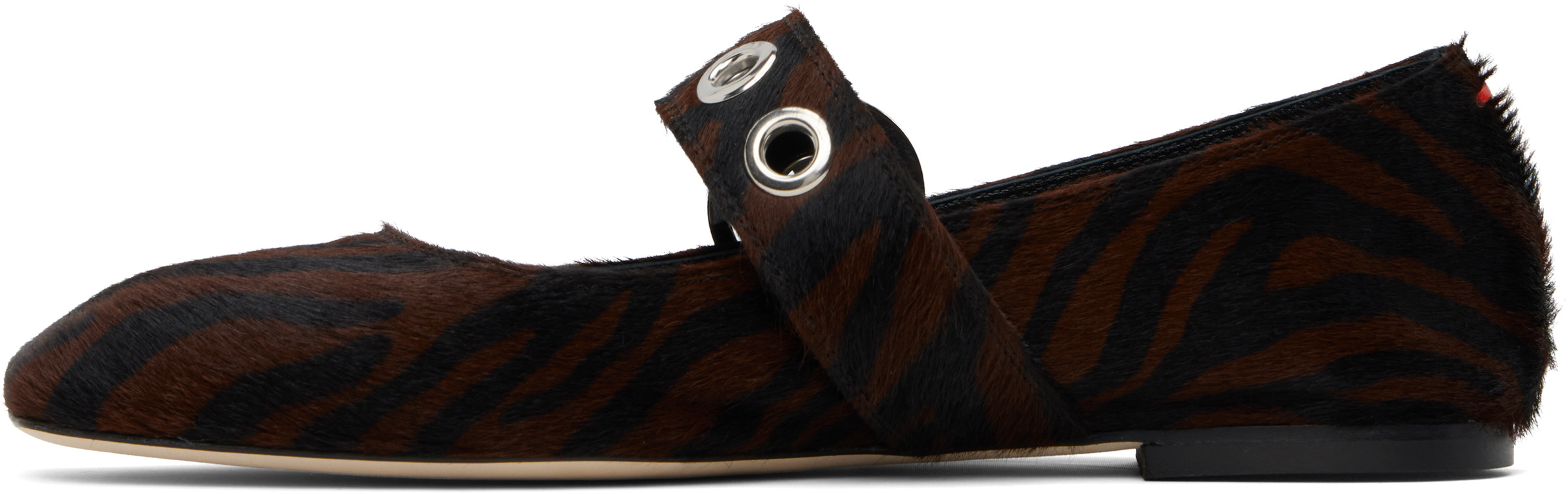 Aeyde Uma Eyelet Mary Jane Ballet Flats In Multi