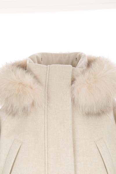 Loro Piana Hood Long-sleeved Coat In Pattern