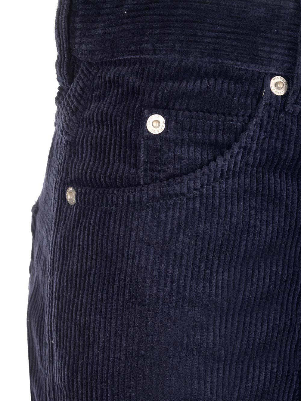 Isabel Marant Étoile Rwan Corduroy Straight-leg Trousers In Black