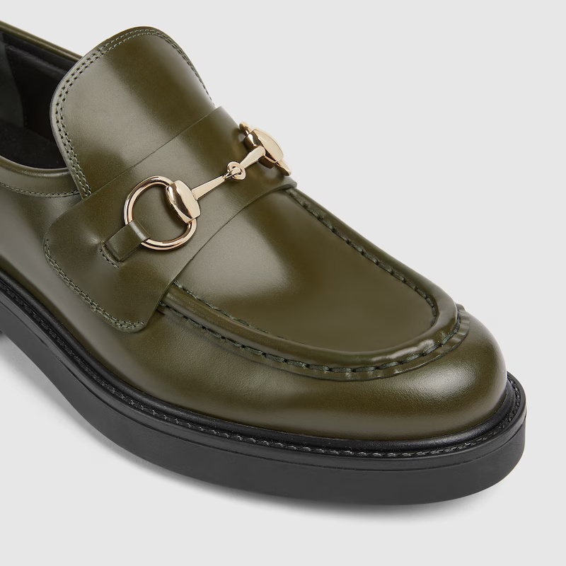 Gucci Women's Loafer With Horsebit In Green