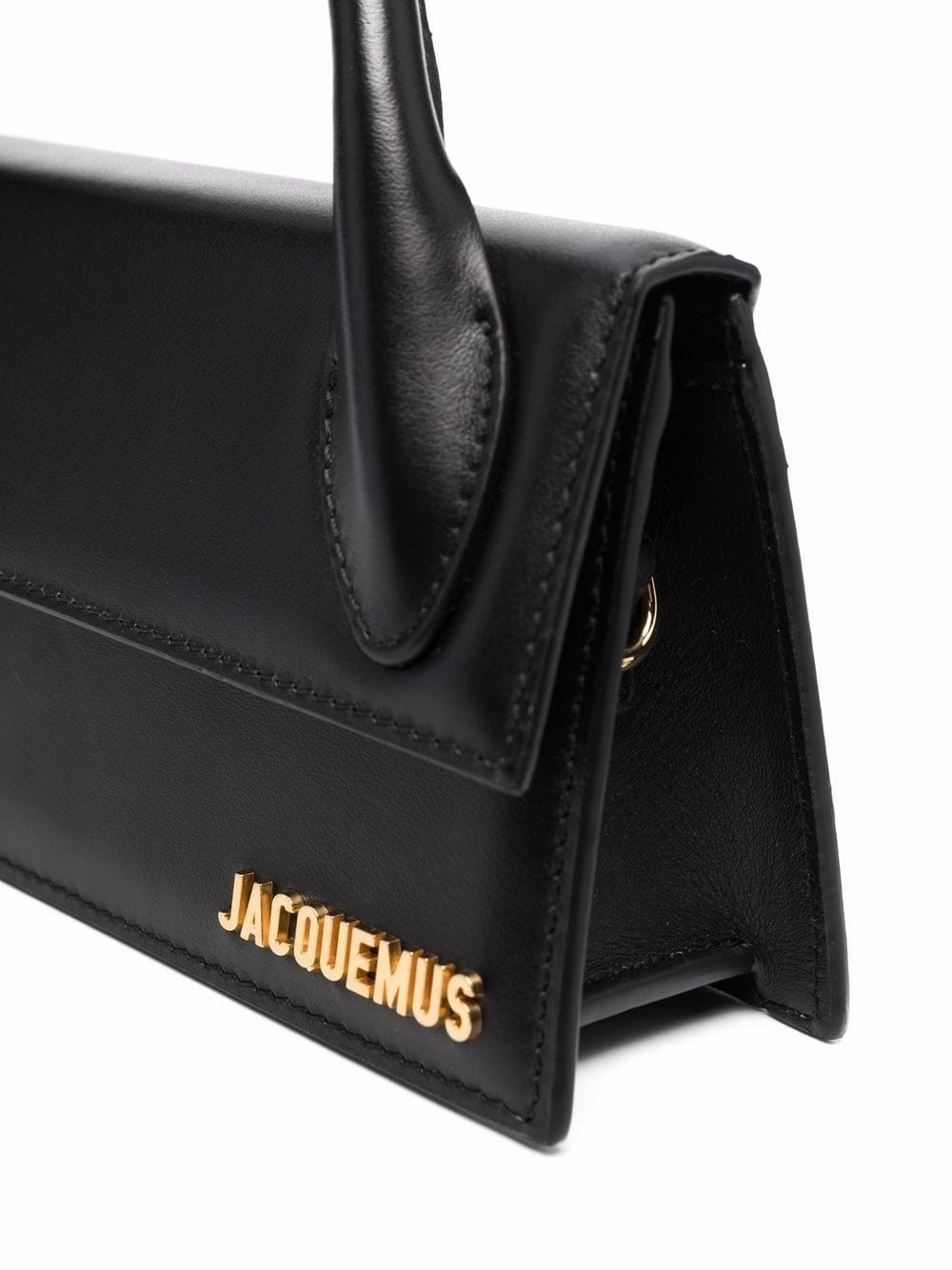 Jacquemus Le Chiquito Long Leather Handbag In Black