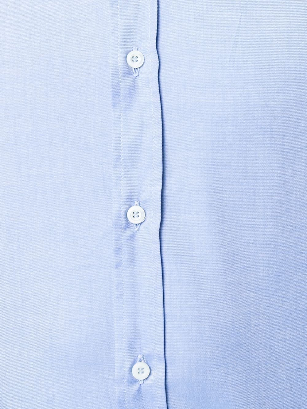 Brunello Cucinelli Shirt With Cannon Pleat Detail And Curved Hem In Blue