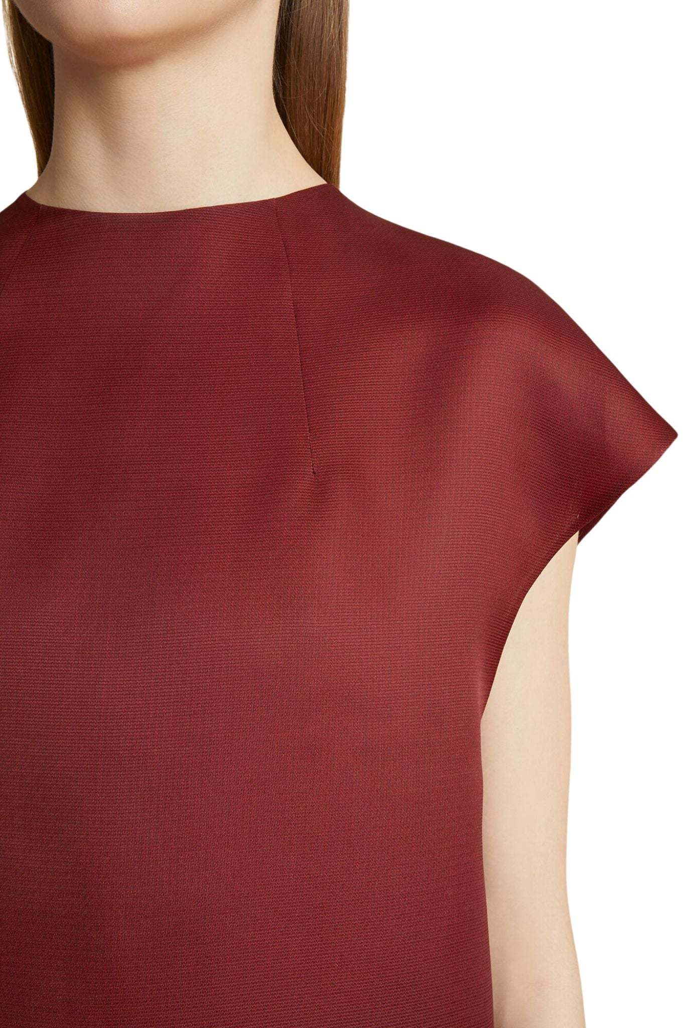 Khaite Lohan Silk Satin Long Dress In Red