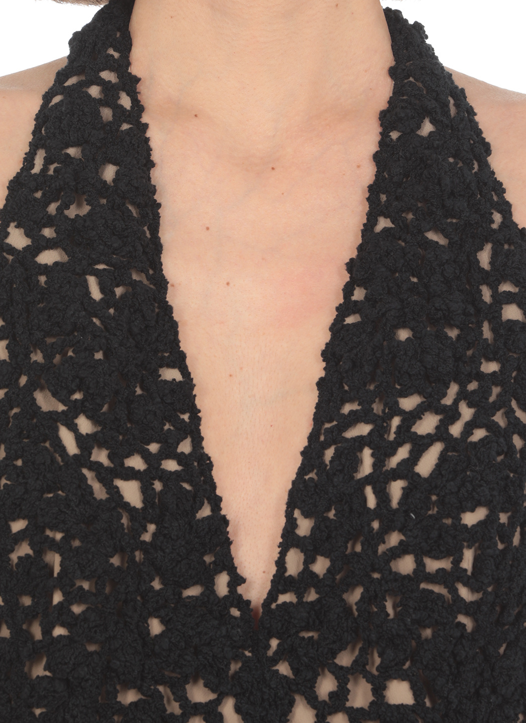 Brunello Cucinelli Crochet-detail Jumpsuit In Black