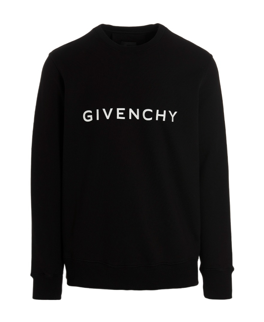 Givenchy Cotton Sweatshirt With Print In Black