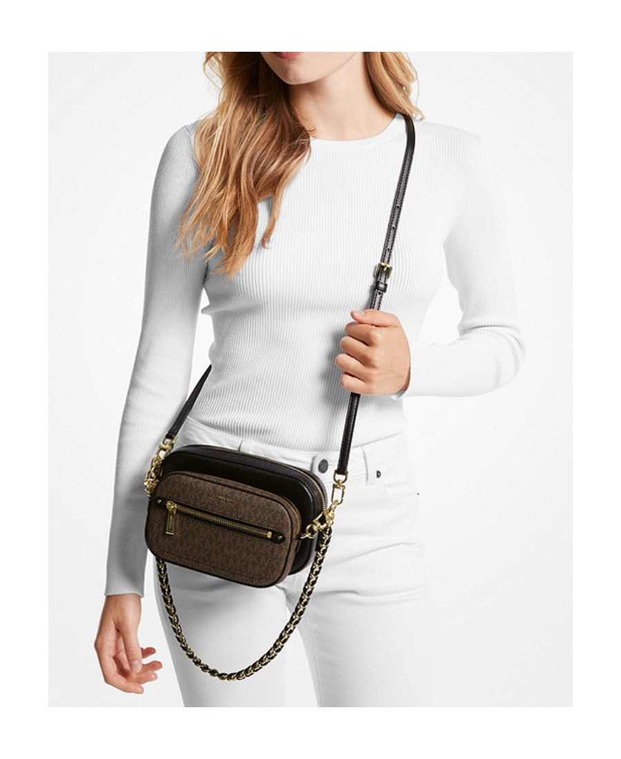 Michael Kors Jet Set Crossbody Bag In Black