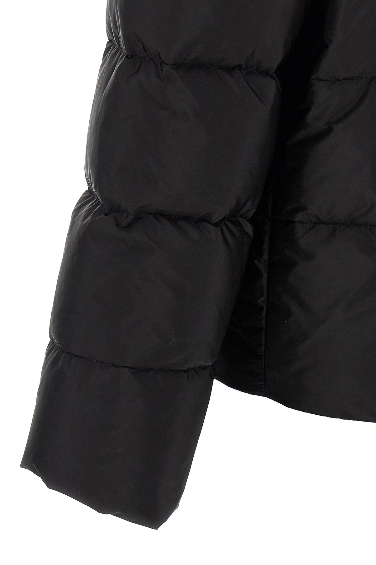 Prada Re-nylon Down Jacket In Black