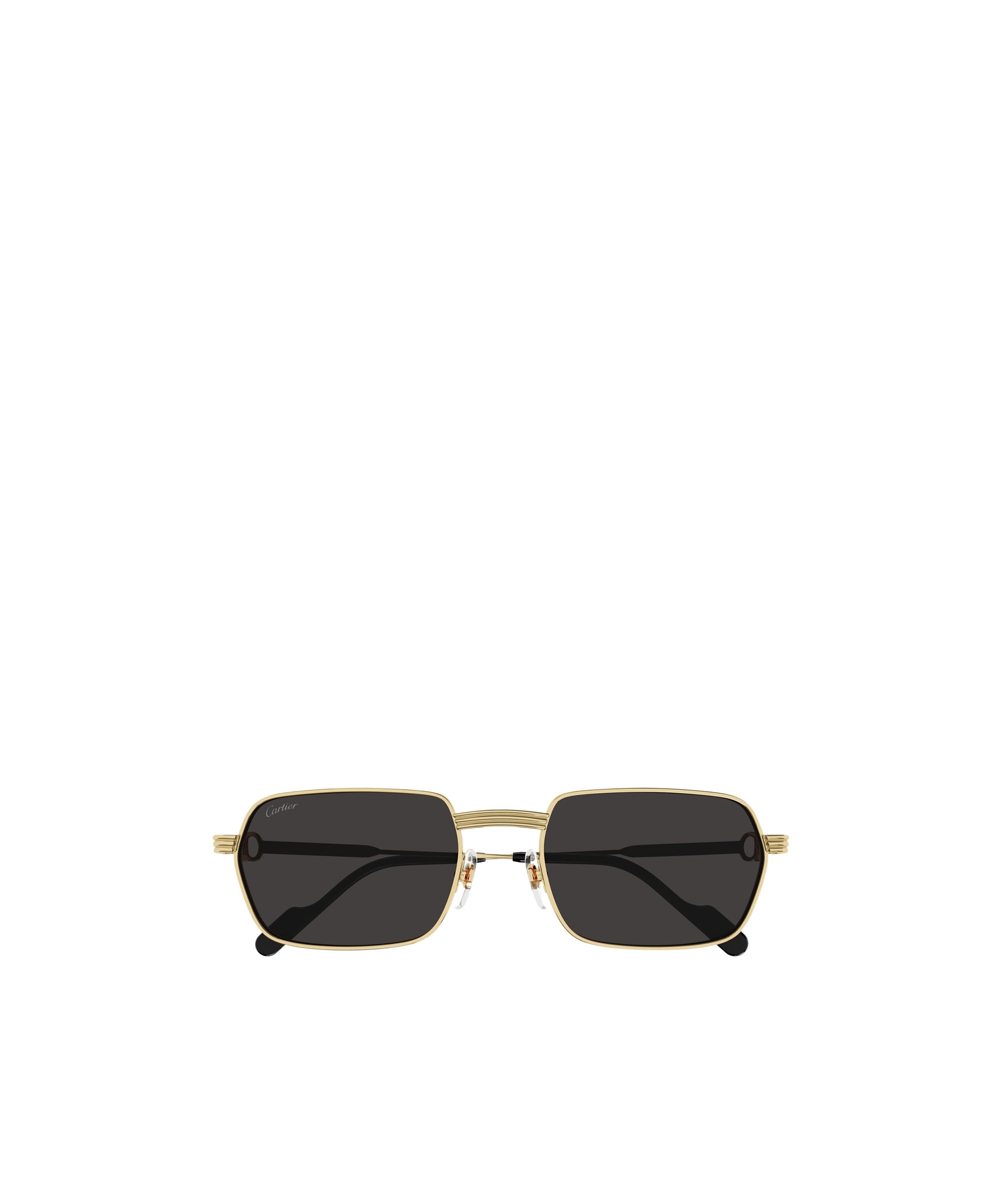 Cartier Rectangle Frame Sunglasses In Black