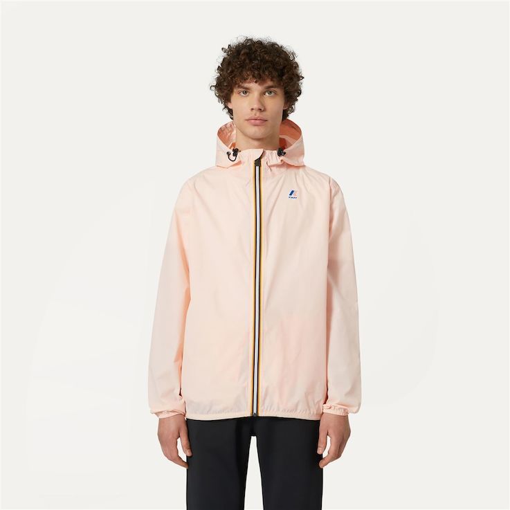K-way Long-sleeved Hooded Coat In Nude