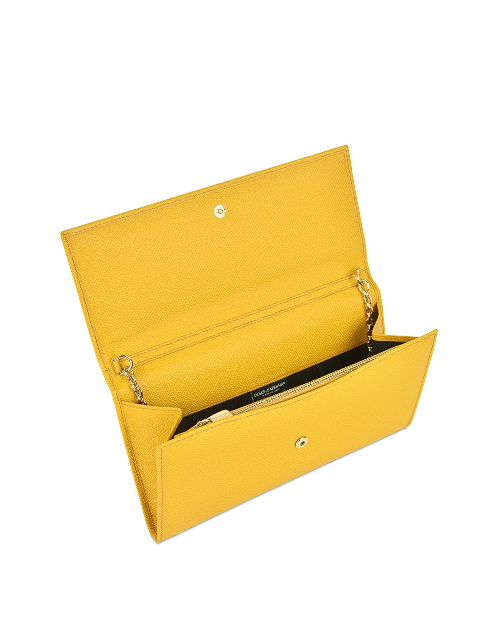Dolce & Gabbana Logo Details Handbag In Yellow