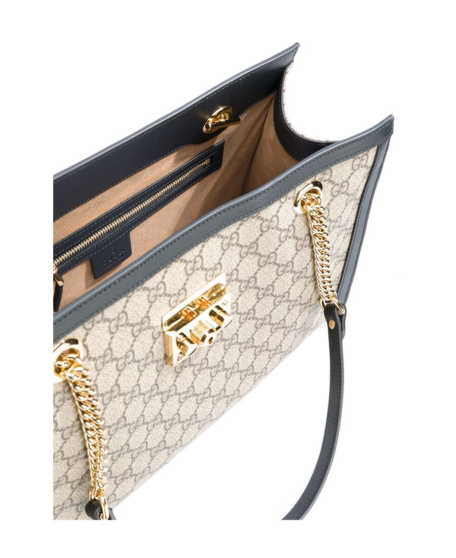 Gucci Padlock Medium Gg Shoulder Bag In Nude