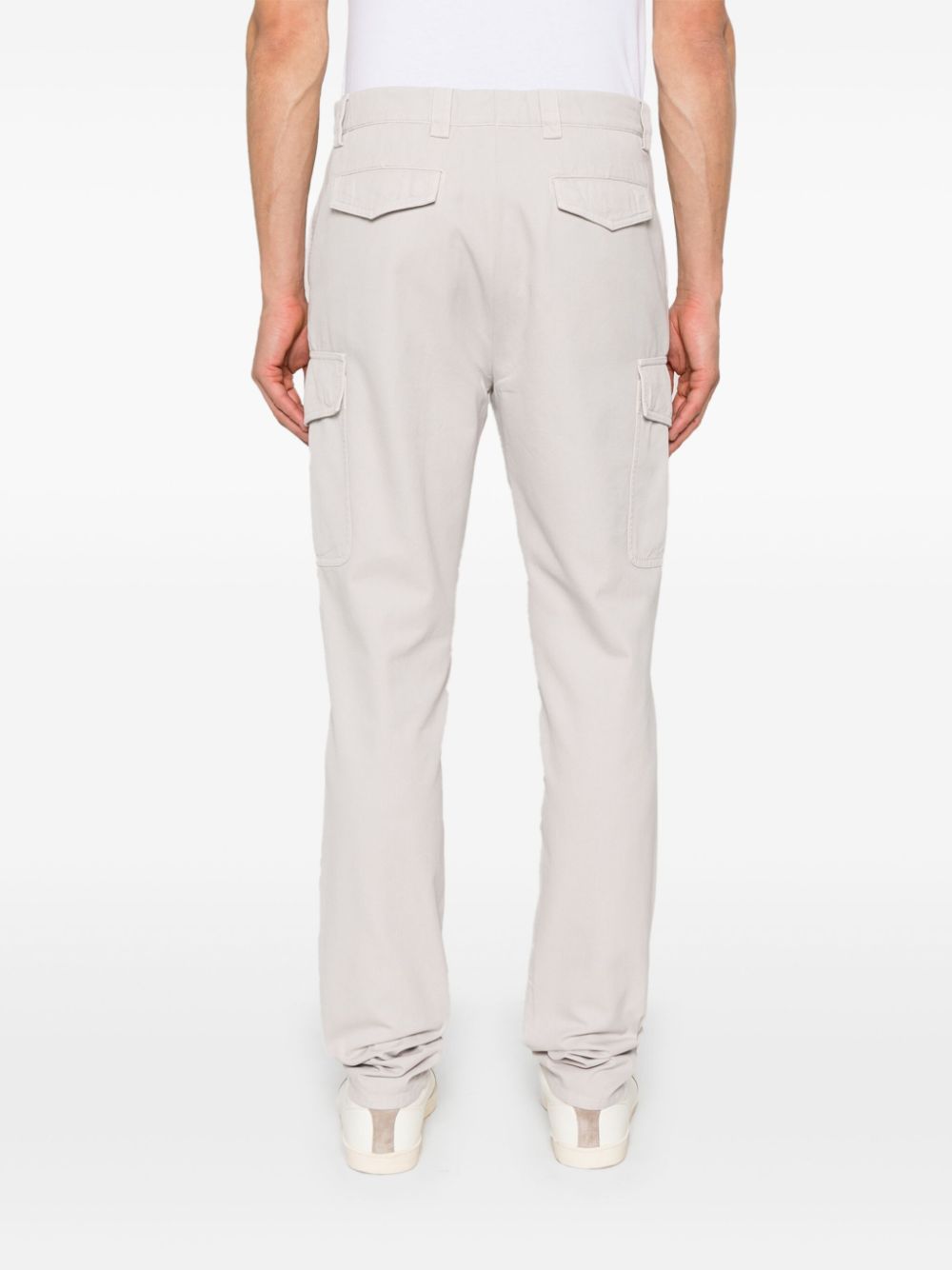 Brunello Cucinelli Straight-leg Cargo Pants In White