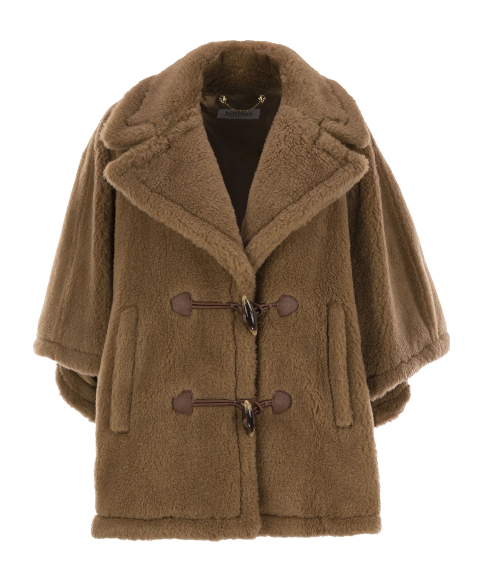 Max Mara V-neck Long-sleeved Coat In Green