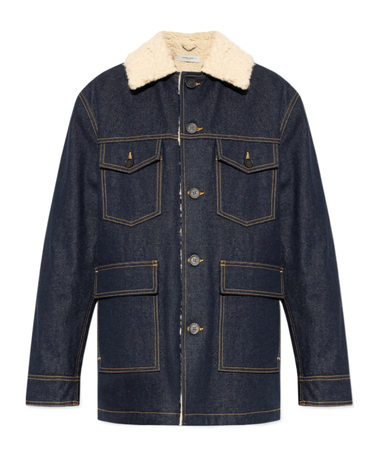 Golden Goose Marsha Caban Jacket In Black