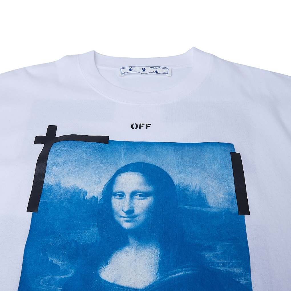 Off-white Mona Lisa Tape T-shirt In Green
