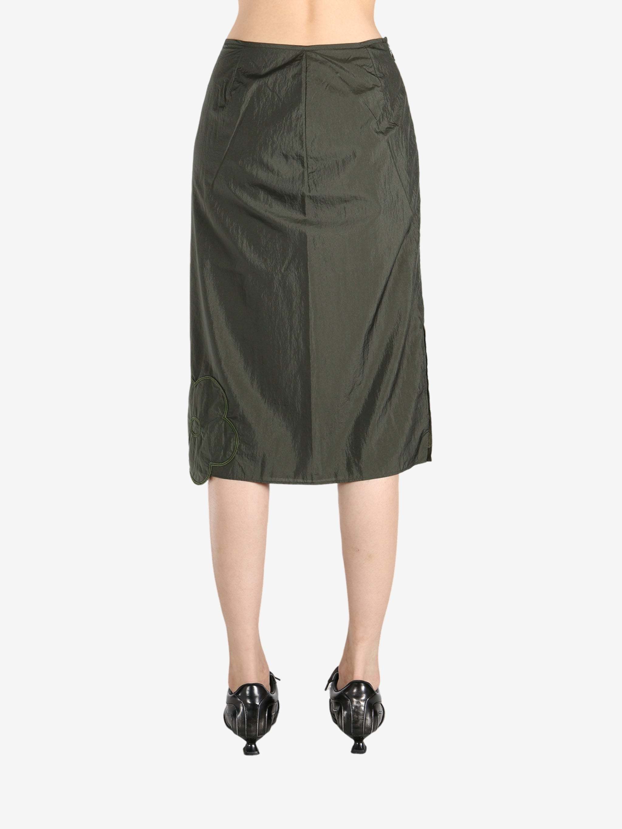 Cecilie Bahnsen Allegria Floral-embroidered Midi Skirt
