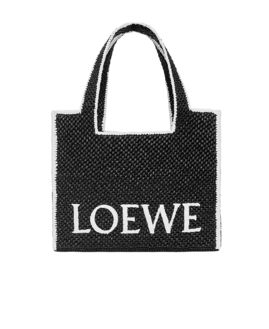 Loewe Women's Largefont Tote In Black