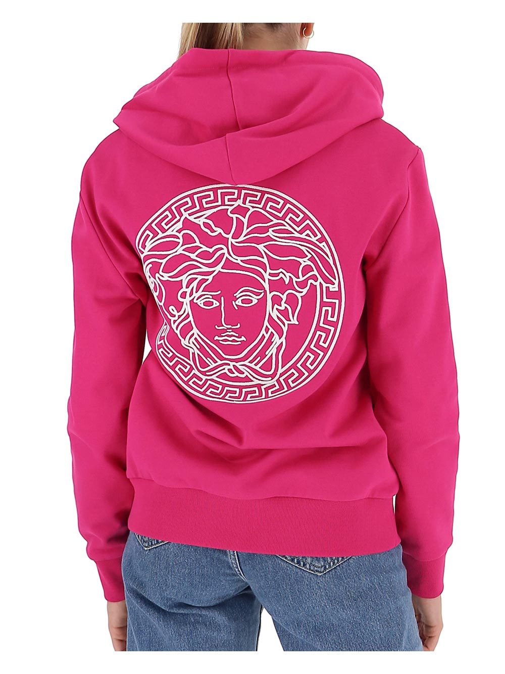 Versace Gianni Signature Hoodie In Pink