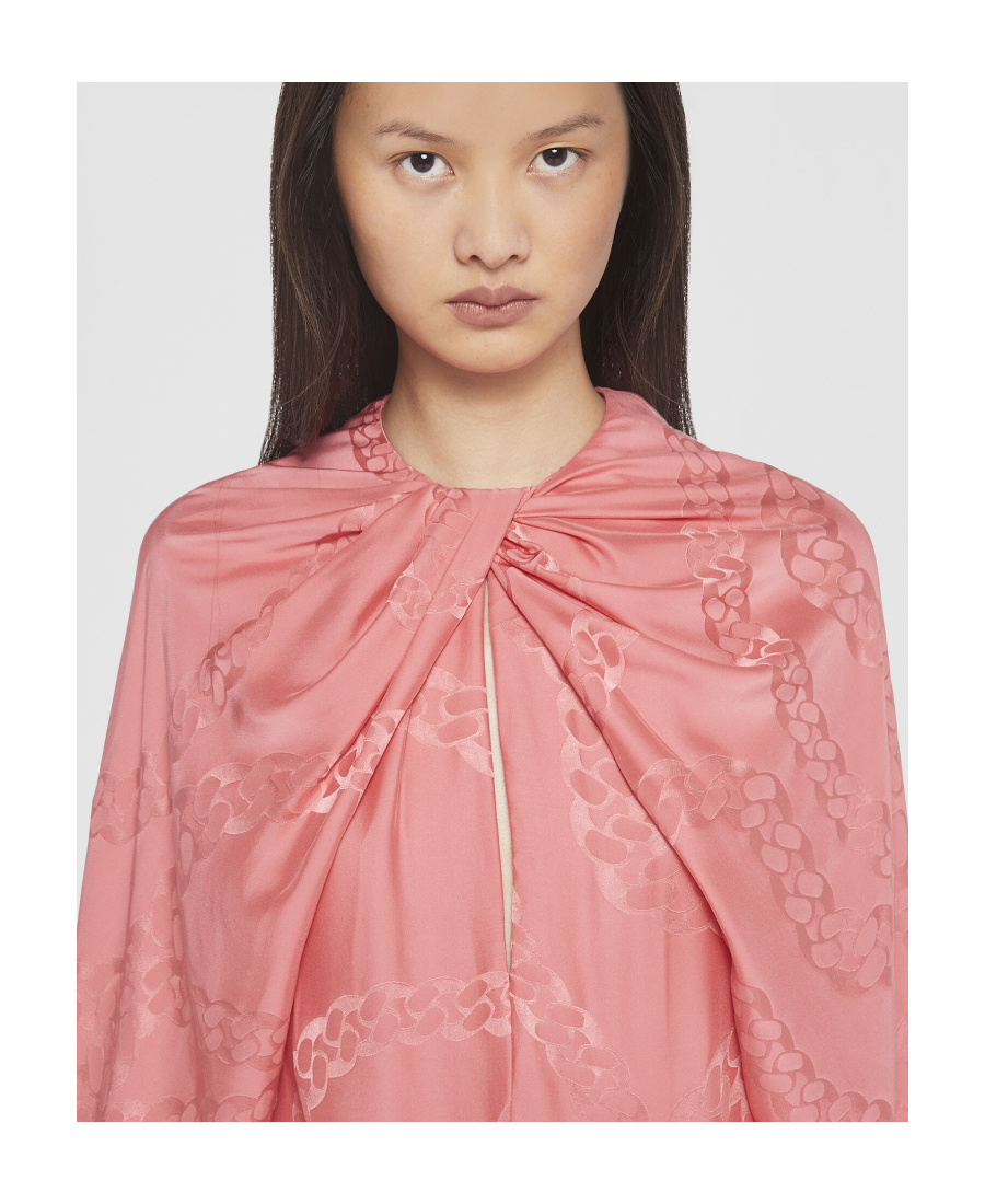 Stella Mccartney Falabella Chain Jacquard Top In Pink