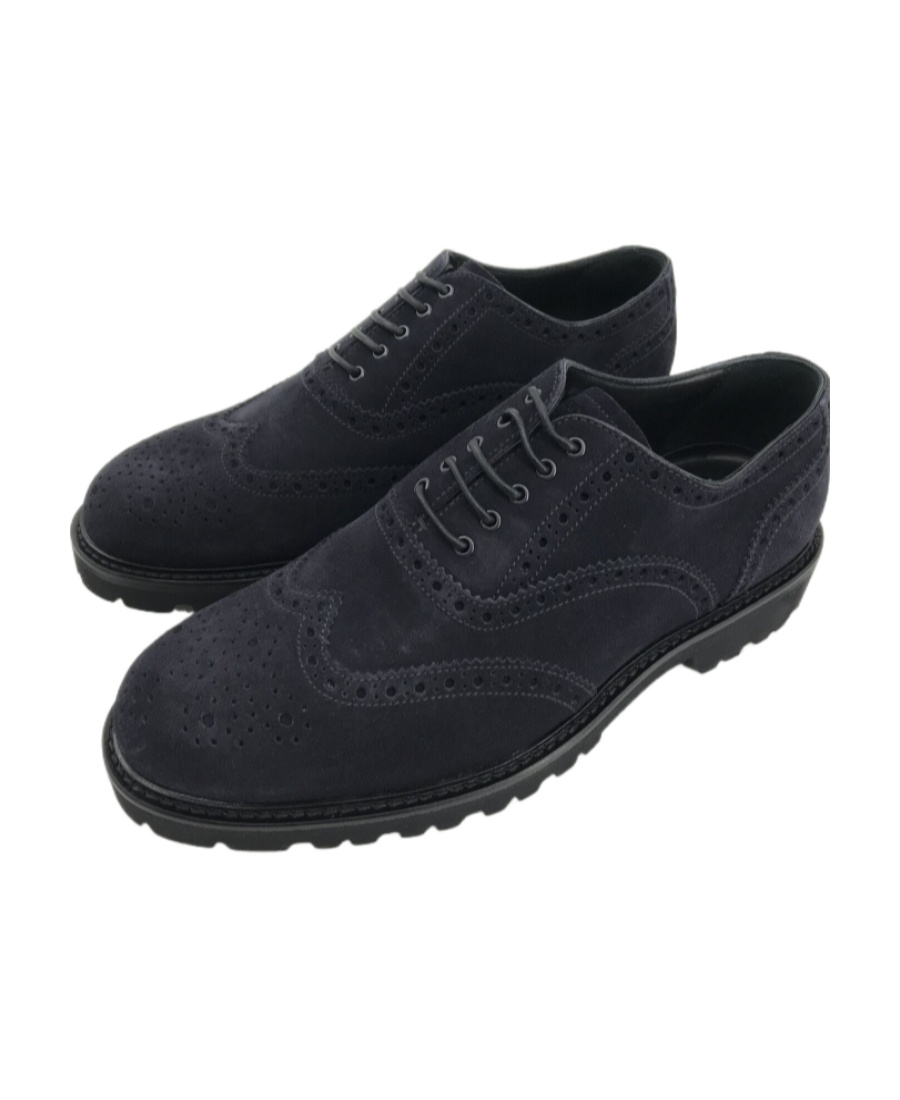 Emporio Armani Logo Business Casual Shoes In Black